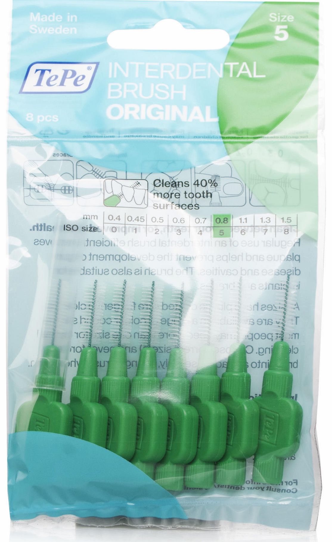 Tepe Interdental Brushes Green review, compare prices, buy online