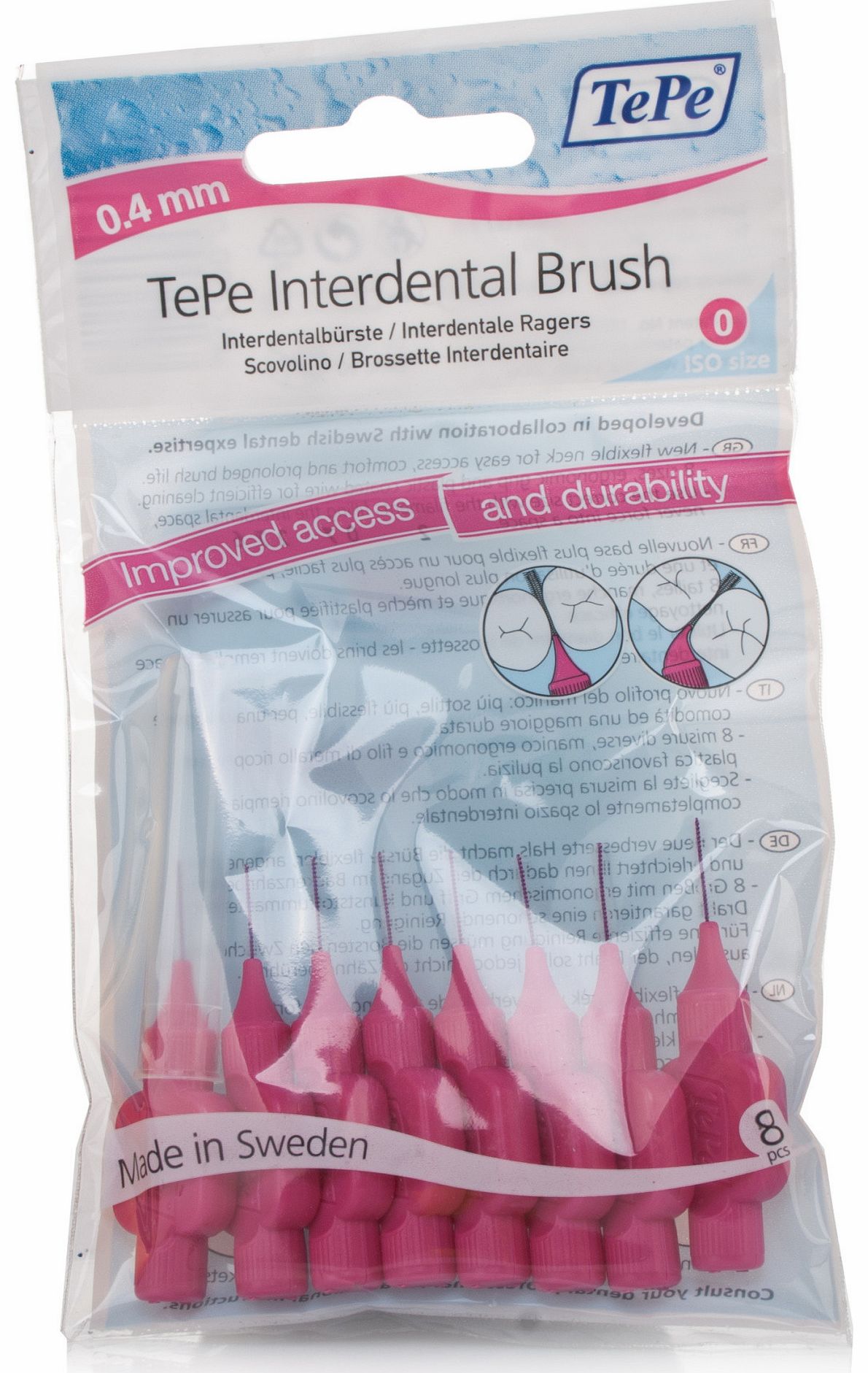 Tepe Interdental Brushes Pink review, compare prices, buy online