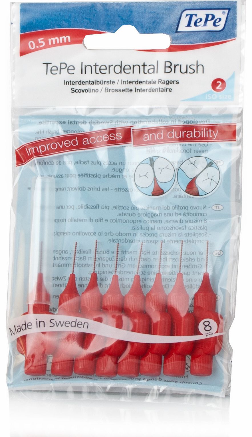Interdental Brushes Red