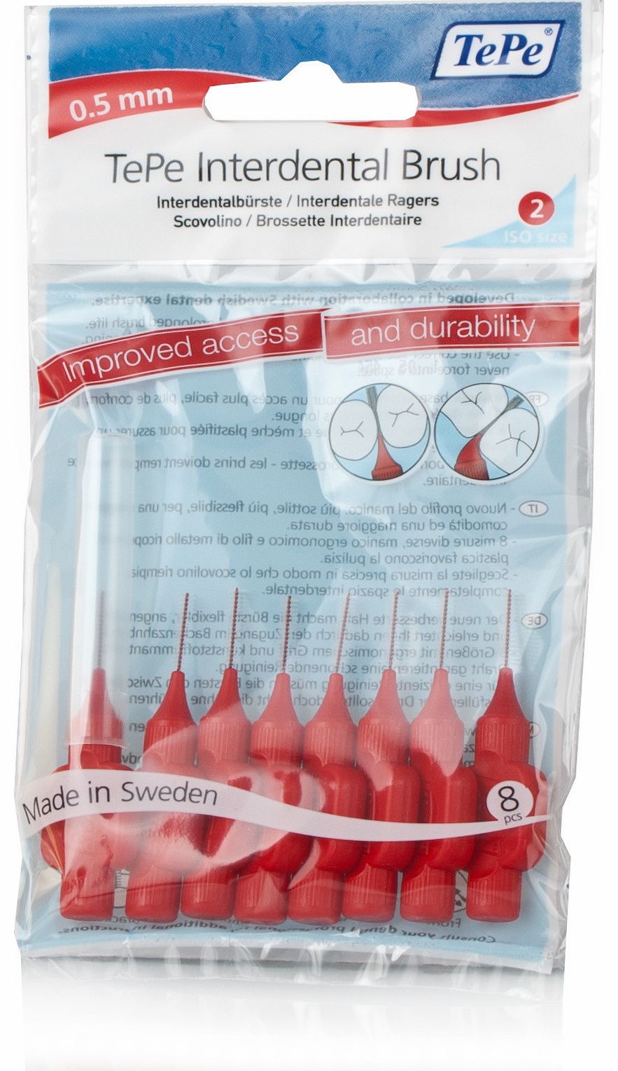 Tepe Interdental Brushes Red review, compare prices, buy online