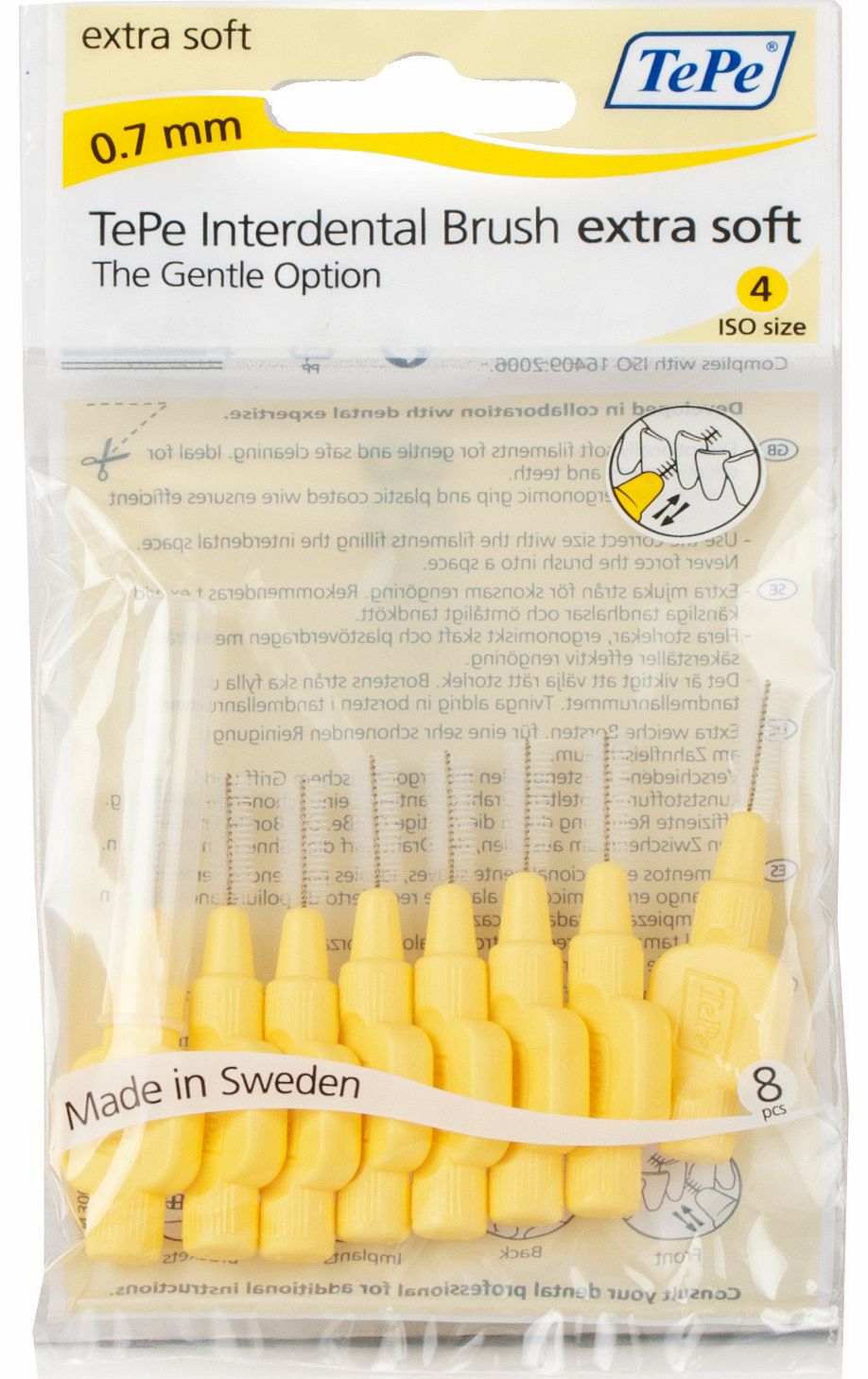 Tepe X-Soft Interdental Brushes Soft Yellow