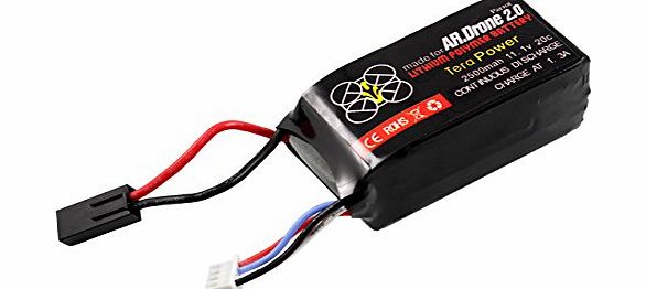 Tera 2500mah Upgrade Battery for Parrot Ar Drone 2.0 Power Edition Helicopter