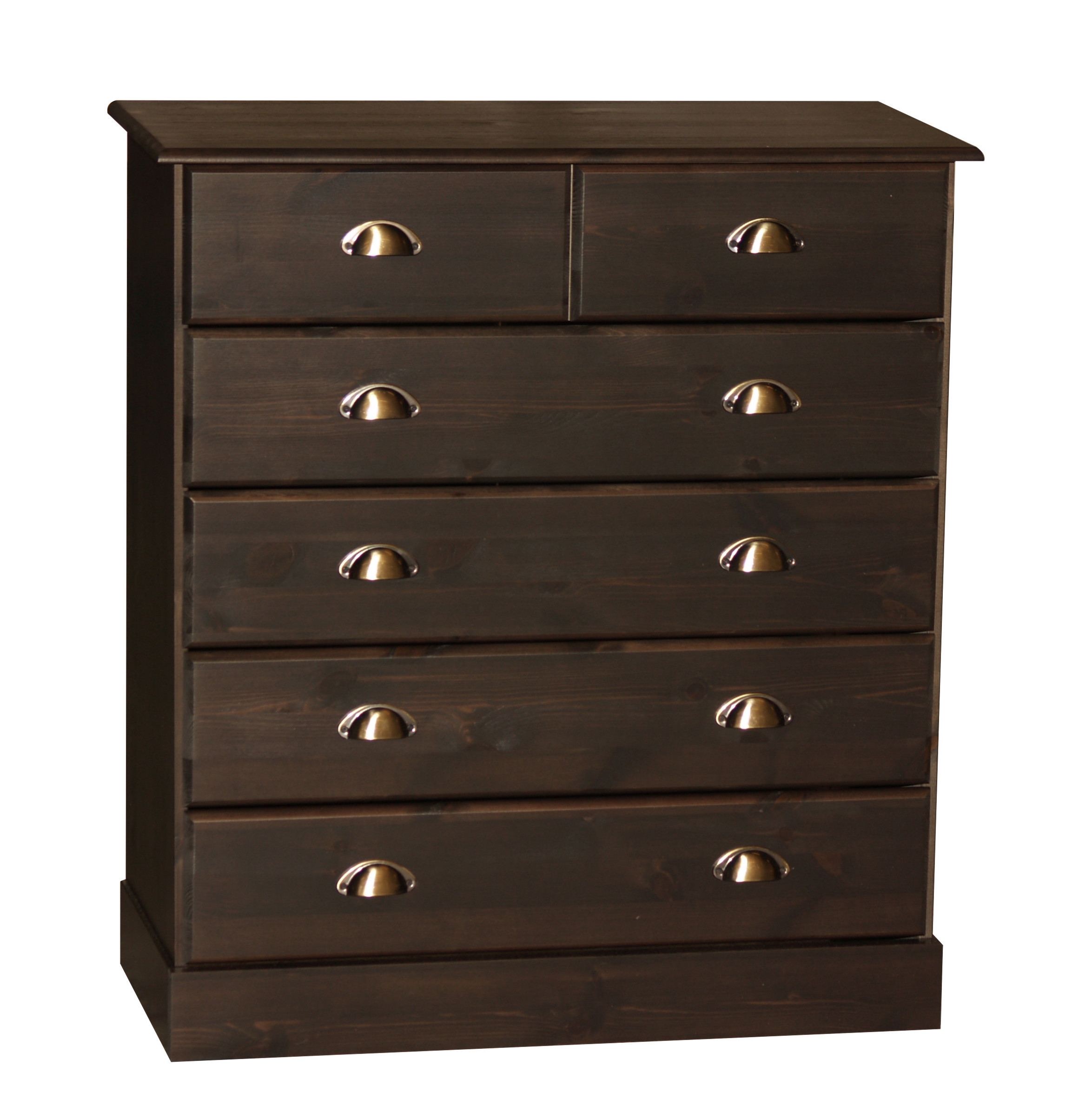 Terra Pine Dark Stain 2 4 Drawer Chest