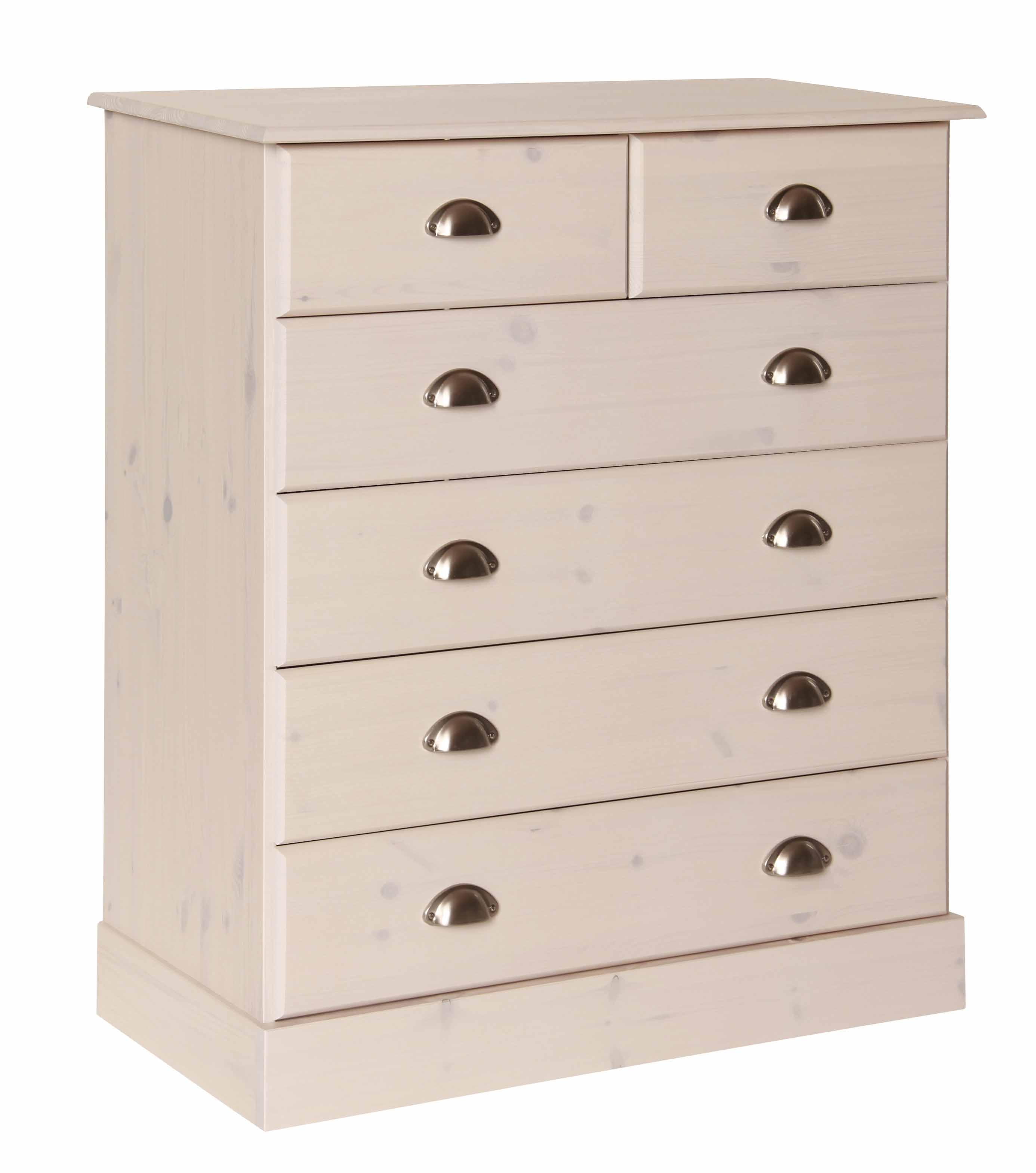 Terra Pine White Wash 2 4 Drawer Chest