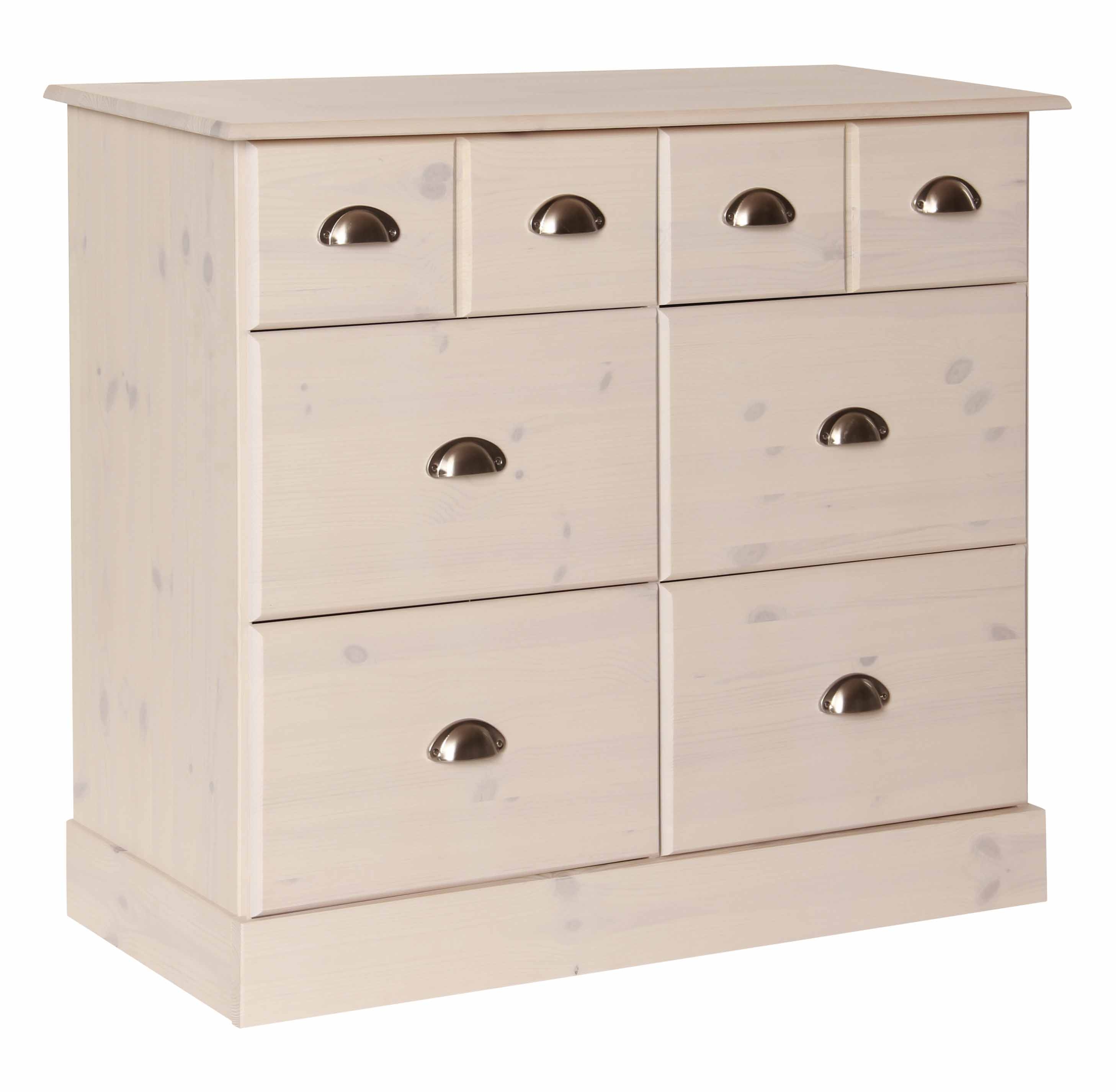 Terra Pine White Wash 4 2 Wide Drawer Chest
