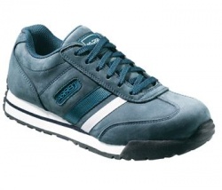 Womens Becky Safety Trainer Leather Upper in Navy