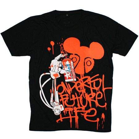Robograff Orange Black T-Shirt