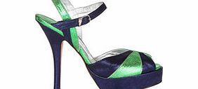 Terry De Havilland Elena two-tone metallic leather heels