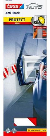 tesa UK Tesa 50 x 15 cm Anti-Shock Door Self Adhesive Car Bodywork Protection Pad (Set of 2)