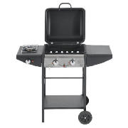 Tesco 2 Burner Gas BBQ with side burner