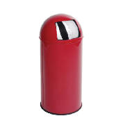 30L colour coating push bin red