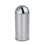 30L colour coating push bin silver