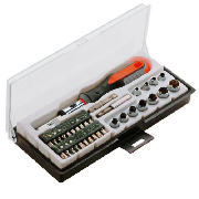 34 Piece Ratchet Screwdriver & Socket Set
