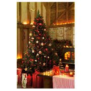 Tesco 6Ft Red Berry Garland