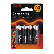 Tesco AA 4 Pack Batteries