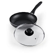 Tesco Aluminium Non Stick Frypan With Glass Lid