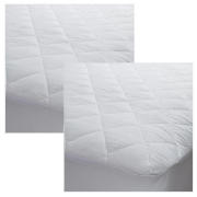 tesco Anti Bacterial Pair of SingleMattress