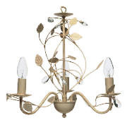 Ashley 3 Light Floral Ceiling Fitting