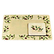 Autumn Berries placemat and coaster set 12