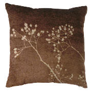 Tesco Autumn Fruit Chenille Cushion , Chocolate