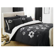 Tesco Ava Applique Flower Duvet Set Double,