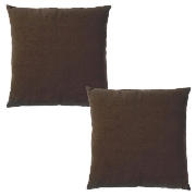 Tesco Basic Cushion Large 50X50Cm Choc Direct Fill