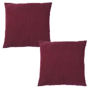 Tesco Basic Cushion Large 50X50Cm Plum Direct Fill