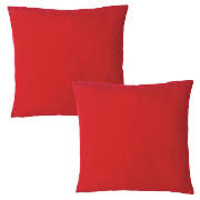Tesco Basic Cushion Large 50X50Cm Red Direct Fill