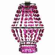 Tesco Beaded Cage Pendant Blackcurrant