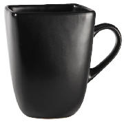 tesco black square mug