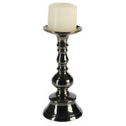 tesco Blackened Nickle Candle Stick 19cm