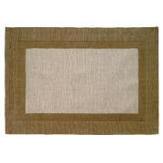 tesco Border Wool Rug Mocha 150x240cm