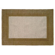 Tesco Border Wool Rug, Mocha 90x150cm