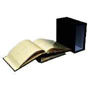 tesco Box of 2 Black Bonded Leather 6x4 Memo