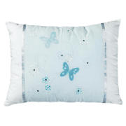 tesco Butterfly Embroidered Cushion, Aqua