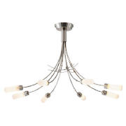 Cara 8 Light Ceiling Fitting Satin Nickle