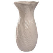 tesco Ceramic twisted Conical Vase Large