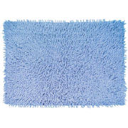 Tesco Chenille Bath Mat Cornflower Blue