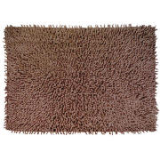 tesco Chenille Bath Mat, Dark Natural
