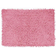 Chenille Bath Mat, Dark Pink