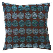 Chenille Spot Cushion, Teal, Cover Only