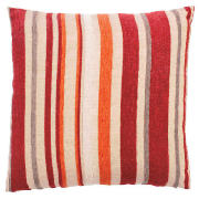 Chenille Stripe Cushion Red, 40X60cm