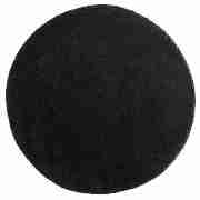 circle shaggy Black