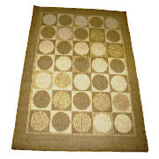 Tesco Circles Rug 67x120cm, Natural