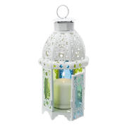 Tesco Coloured Glass Lantern