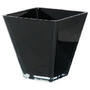 tesco Conical Tank 15cm Vase Black