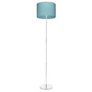 Tesco cotton shade floor lamp duck egg