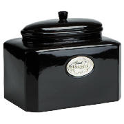Tesco Country Kitchen Bread Canister Black