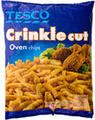Tesco Crinkle Cut Oven Chips (1.8Kg) On Offer