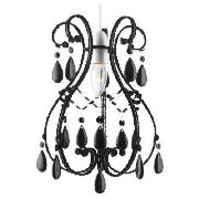 Tesco Dante Black Beaded Pendant